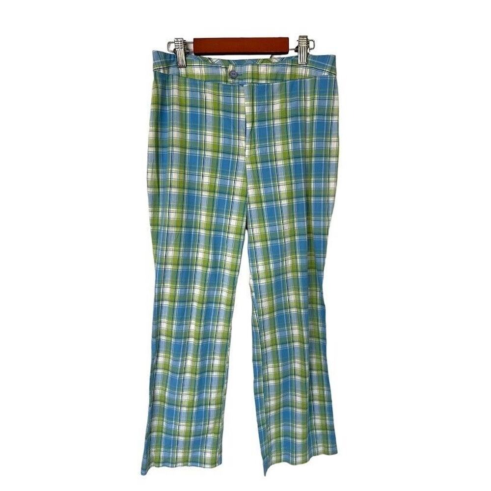 A‎ Byer California Vintage Y2K Plaid Pants Crop Straight Golf Preppy Size 9